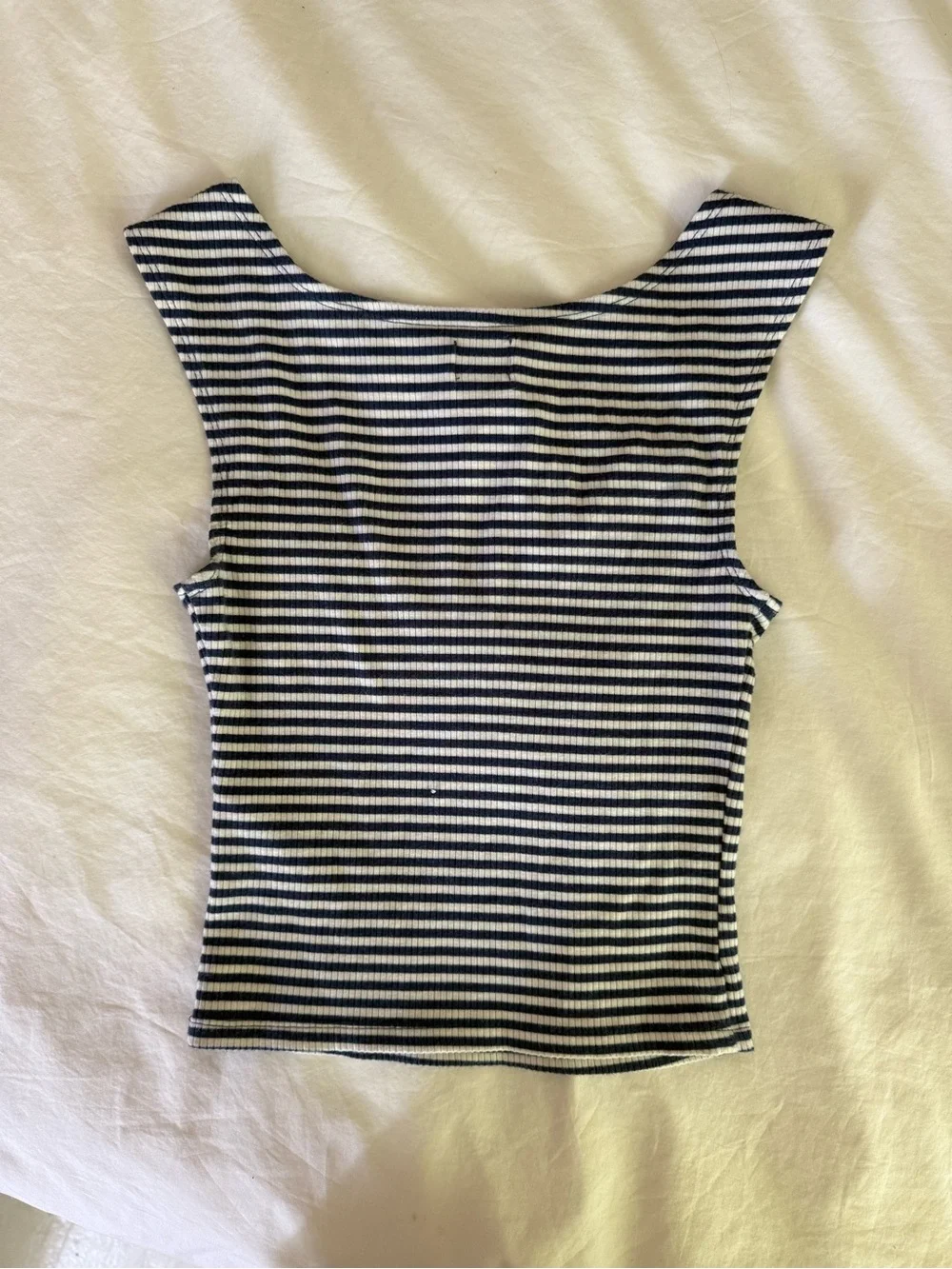 Urban Outfitters BDG Blue & White Striped Square-Neck Tank - Picture 4 of 4